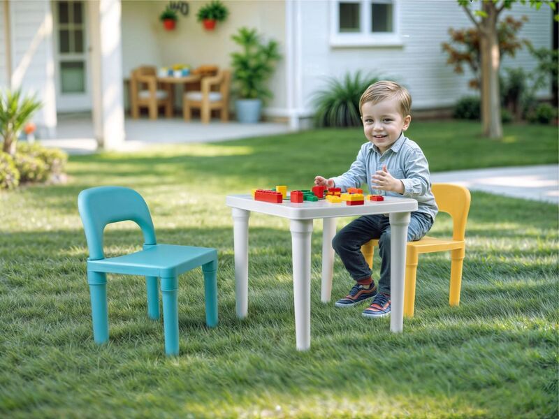 Dolu Σετ Τραπέζι & 2 Καρέκλες-White (2678) φωτογραφία