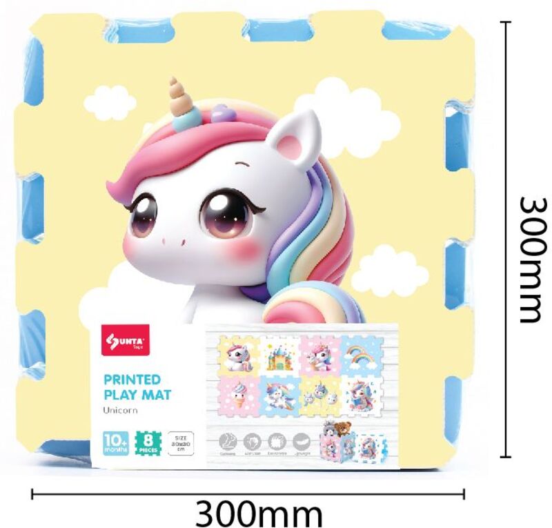 Sun Ta Παζλ Πατάκι Δαπέδου 8 Τμχ-Μονόκερος (3410) φωτογραφία