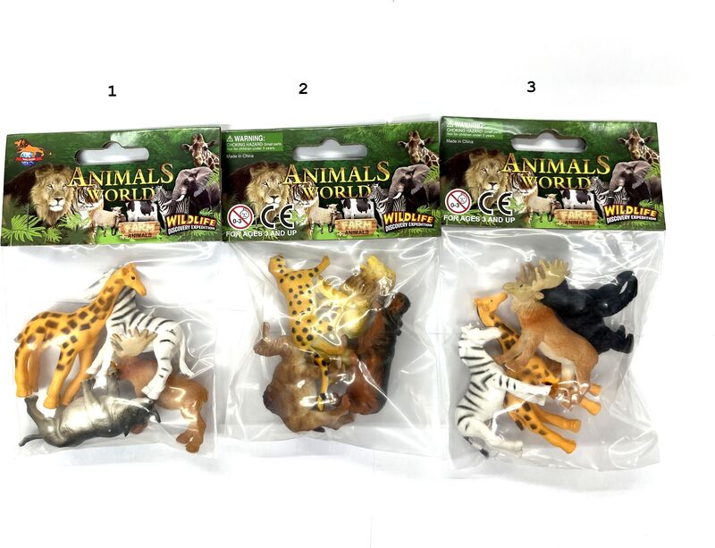 WC Άγρια Ζώα Σετ 2.5"-3 Σχέδια (2504-P3061/4)