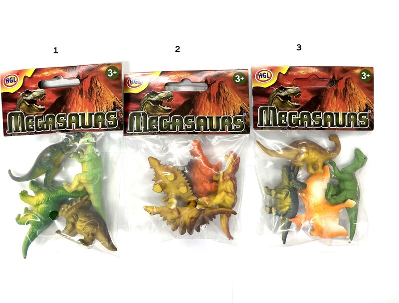 WC Δεινόσαυροι Σετ 2.5"-3 Σχέδια (2504-P3081/4)