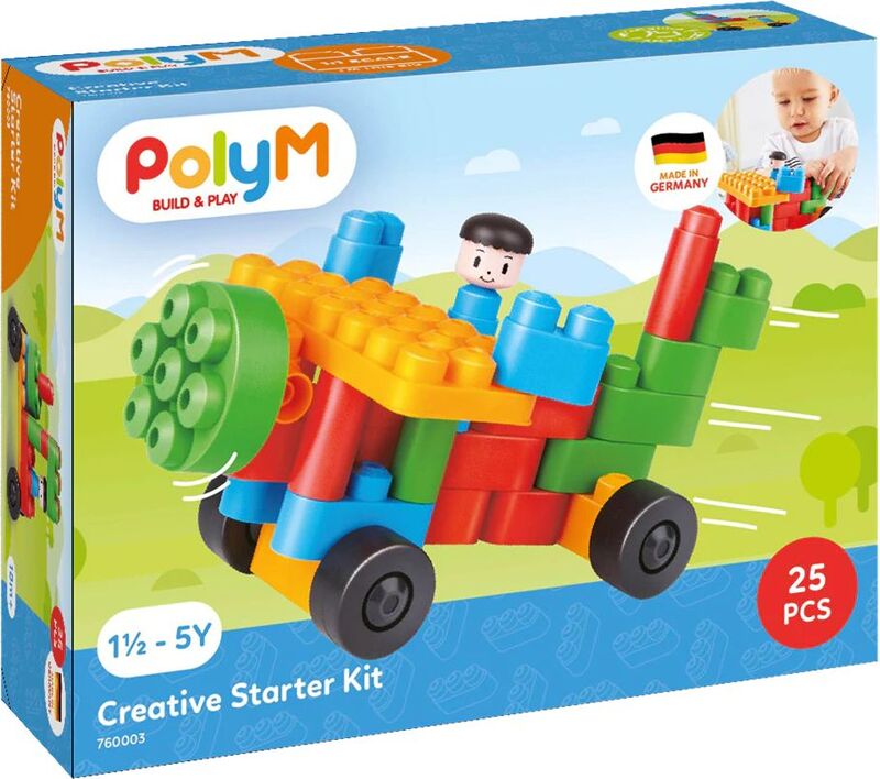 Hape PolyM Σετ Κατασκευών Starter Kit 25Τμχ (760003)