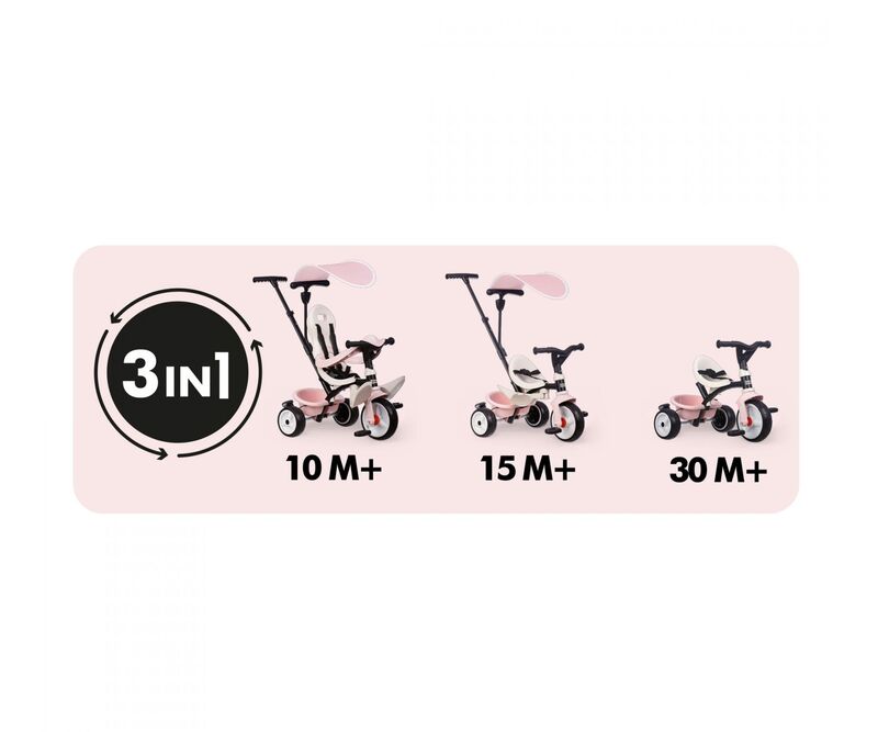 Smoby Pico Baby Balade Τρίκυκλο Pink (741404) - φωτογραφία 6