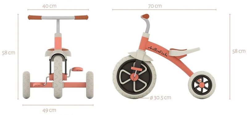 Chillafish Ziggi Salmon Τρίκυκλο (CPZG01SAL) φωτογραφία