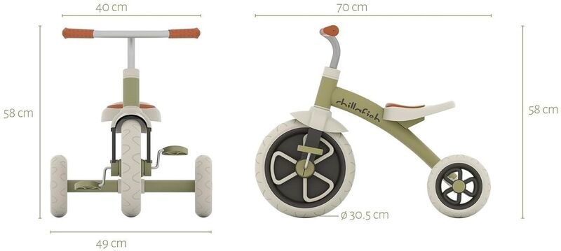 Chillafish Ziggi Olive Τρίκυκλο (CPZG01OLI) φωτογραφία