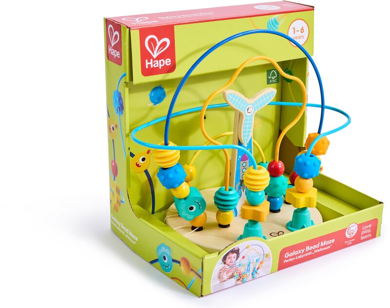 Hape Totally Amazing Ξύλινος Λαβύρινθος Με Μπίλιες Διάστημα (E0525) φωτογραφία