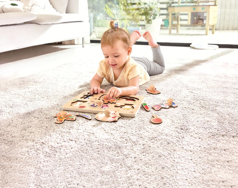 Ξύλινο Παζλ Hape Happy Puzzles Ζωάκια Φάρμας - E1655 - φωτογραφία 4
