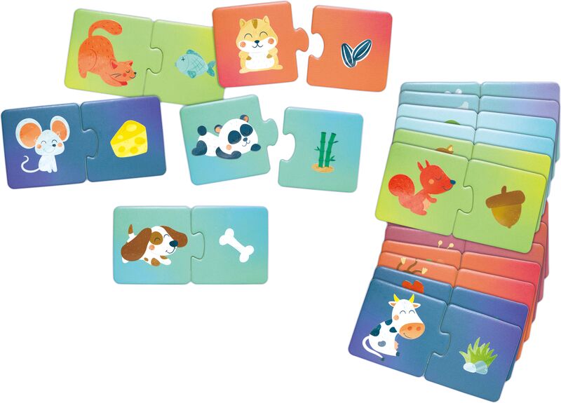 Hape Happy Puzzles Ξύλινο Παζλ Ζωάκια Snack Time (E1665A) - φωτογραφία 2