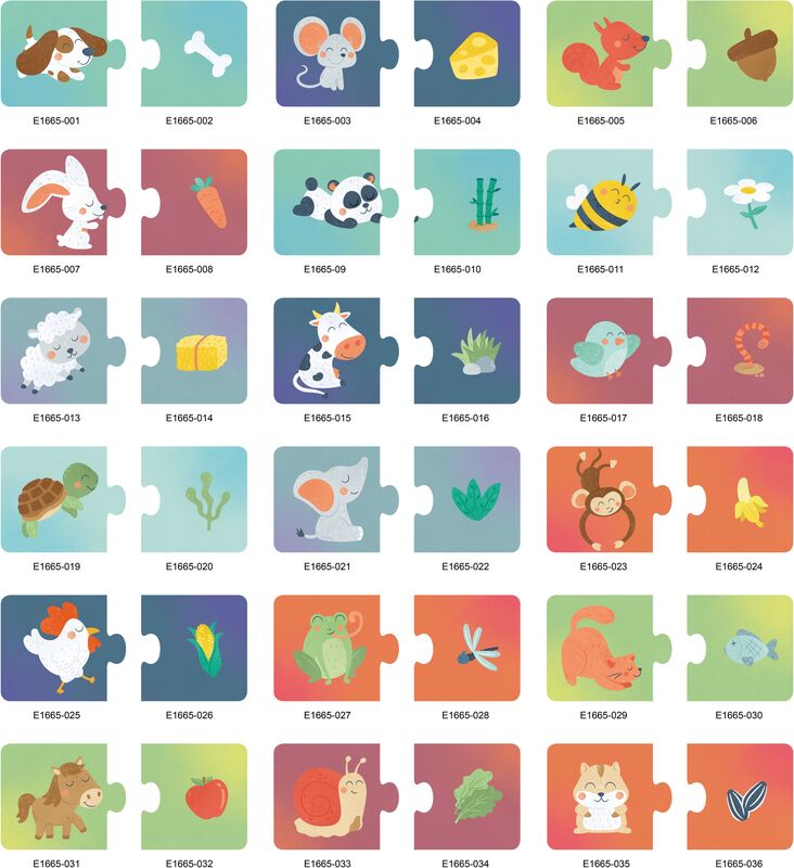 Hape Happy Puzzles Ξύλινο Παζλ Ζωάκια Snack Time (E1665A) - φωτογραφία 3
