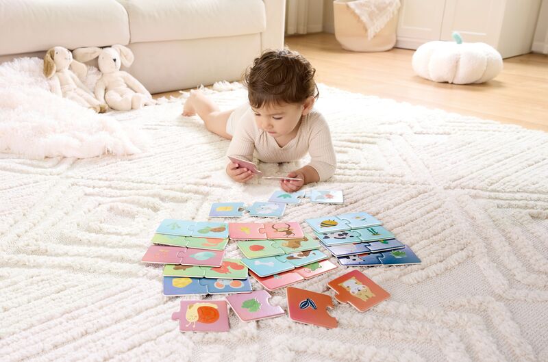 Hape Happy Puzzles Ξύλινο Παζλ Ζωάκια Snack Time (E1665A) - φωτογραφία 4