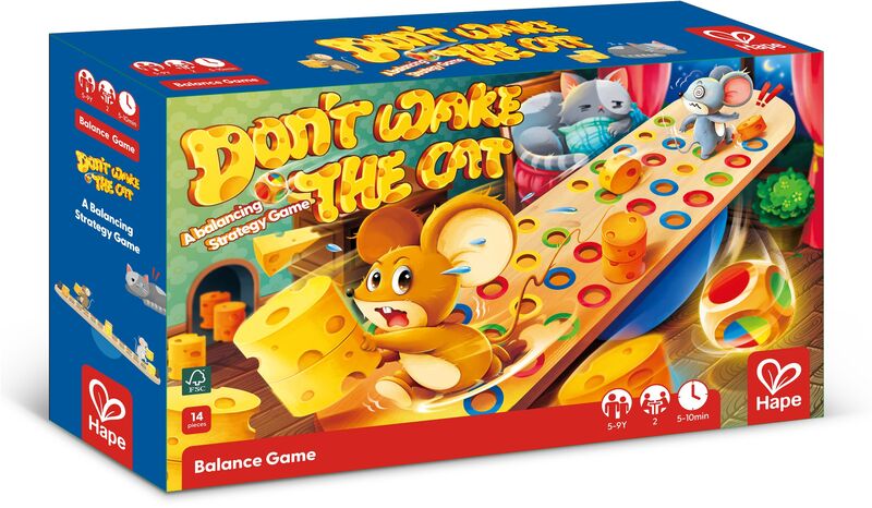 Hape Early Explorer Ξύλινο Balance Don't Wake Up The Cat (E1669A)
