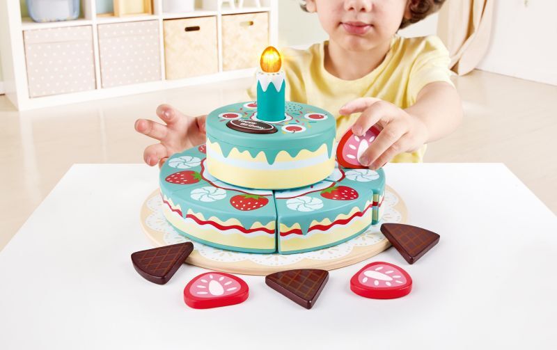 Hape Playfully Delicious Ξύλινη Τούρτα Γενεθλίων Happy Birthday (E3180A) φωτογραφία