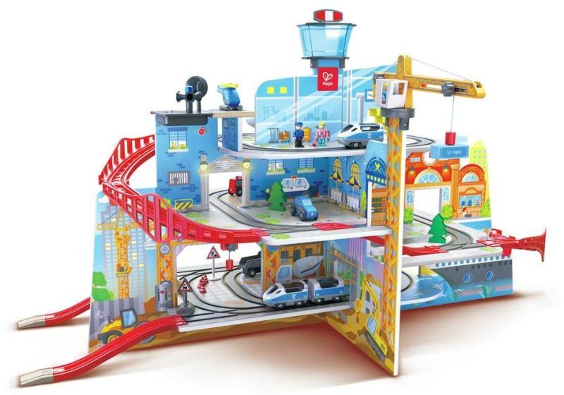 Hape Railway Ξύλινο Σετ Mega City (E3768A) - φωτογραφία 3