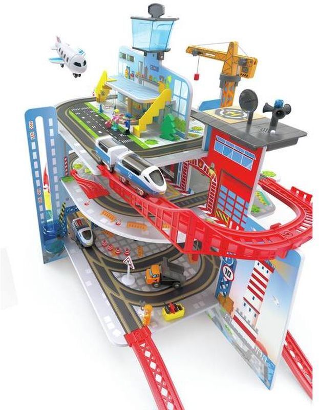 Hape Railway Ξύλινο Σετ Mega City (E3768A) - φωτογραφία 4