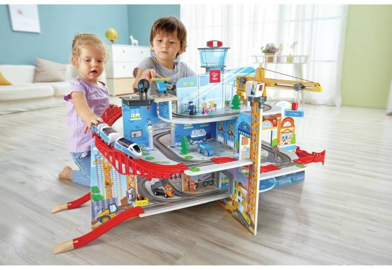 Hape Railway Ξύλινο Σετ Mega City (E3768A) - φωτογραφία 5