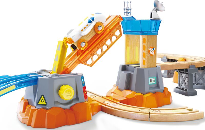 Hape Railway Ξύλινος Σιδηρόδρομος Αποστολή Στο Διάστημα (E3798) φωτογραφία