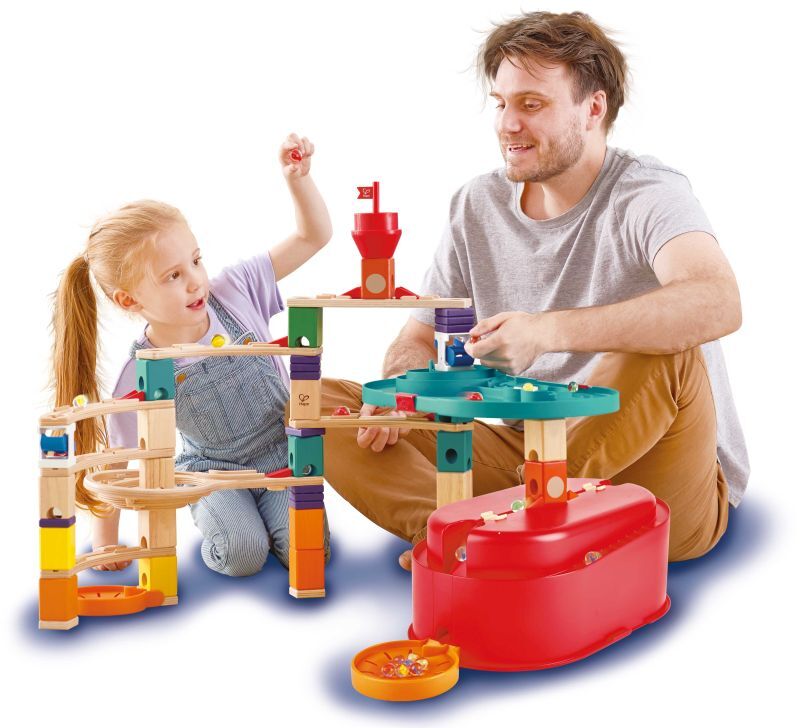 Hape Quadrilla Marble Run Ξύλινο Stack Track Bucket (E6027A) φωτογραφία