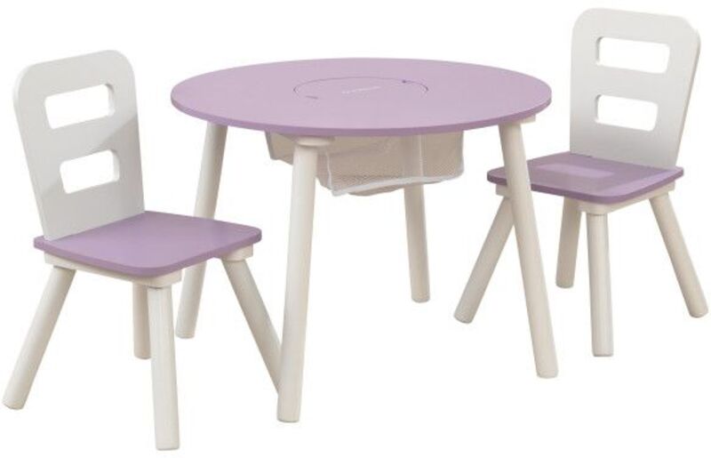Kidkraft Ξύλινο Σετ Τραπέζι & 2 Καρέκλες White-Lavender (20017-MSN)