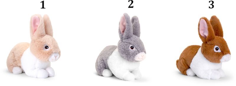 Keel Eco Λούτρινο Κουνέλι 25cm-3 Σχέδια (SE1054) φωτογραφία