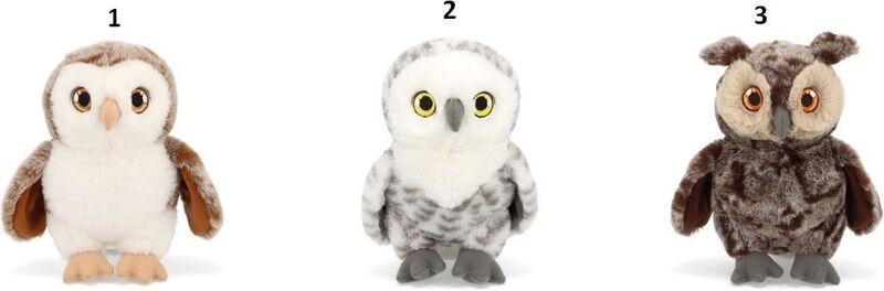 Keel Eco Λούτρινο Κουκουβάγια 18cm-3 Σχέδια (SE2263) φωτογραφία