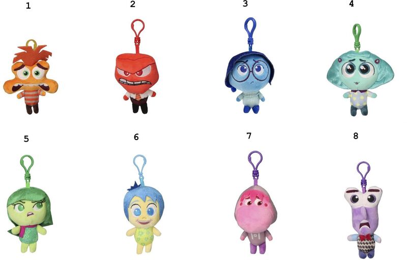 Cerda Λούτρινο Μπρελόκ Inside Out-8 Σχέδια (2600003118) - φωτογραφία 2