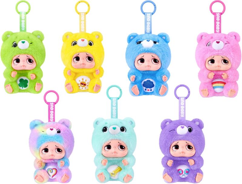 Zuru Λούτρινo Μπρελόκ Sadbaby-Care Bears-7 Σχέδια (17903) - φωτογραφία 2