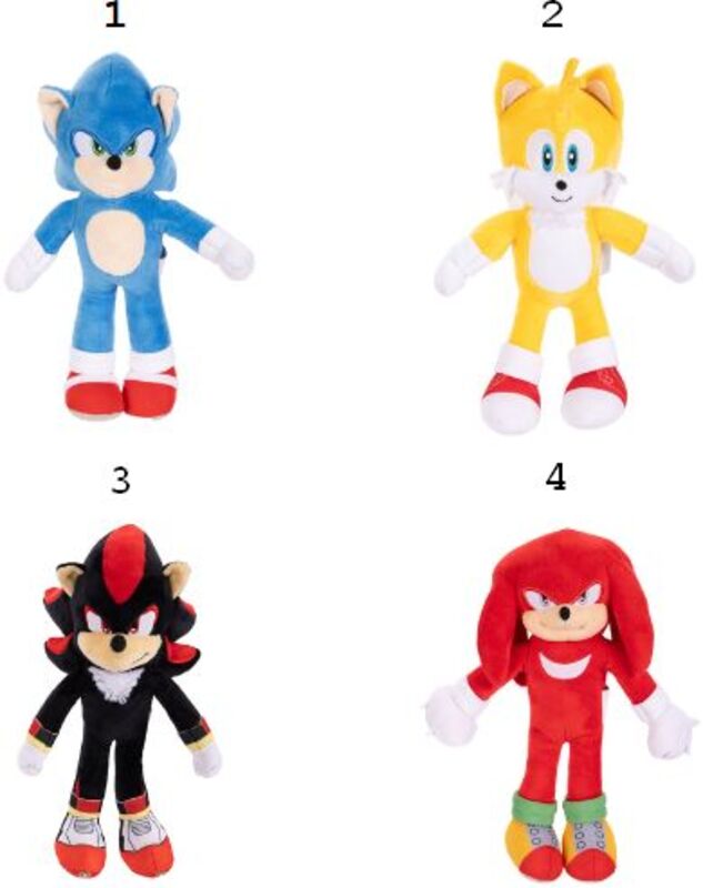 Jakks Pacific Sonic 3 Movie Λούτρινο Basic 9''-4 Σχέδια (424674) φωτογραφία