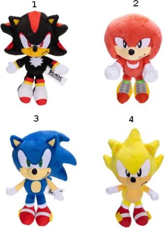 Jakks Pacific Sonic Λούτρινο Basic 9'' W.12-4 Σχέδια (429904-PQ) φωτογραφία