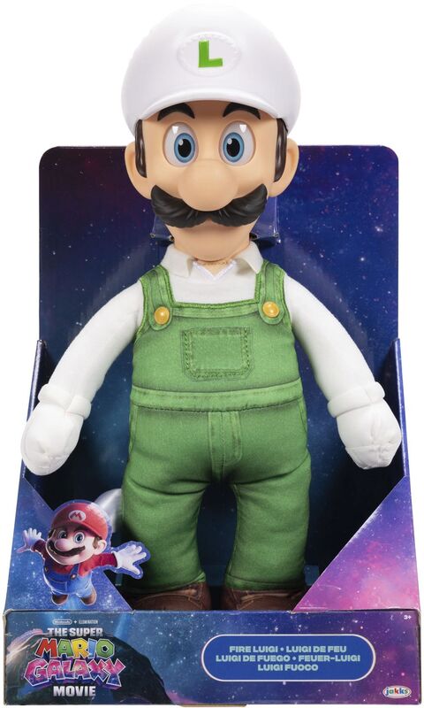 Jakks Pacific Super Mario Galaxy Movie Λούτρινο Luigi 15'' W.1 (432374) - φωτογραφία 2