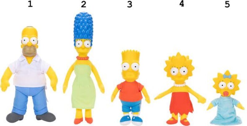 Jakks Pacific The Simpsons Λούτρινο Basic W.1-5 Σχέδια (175454-PQ) - φωτογραφία 2