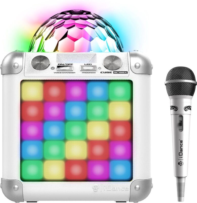 iDance Σετ Karaoke Cube Disco 100 White (BC100X(WH))