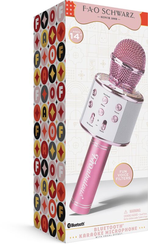 ThreeSixty Μικρόφωνο Karaoke Bluetooth Ροζ (1103021860) φωτογραφία