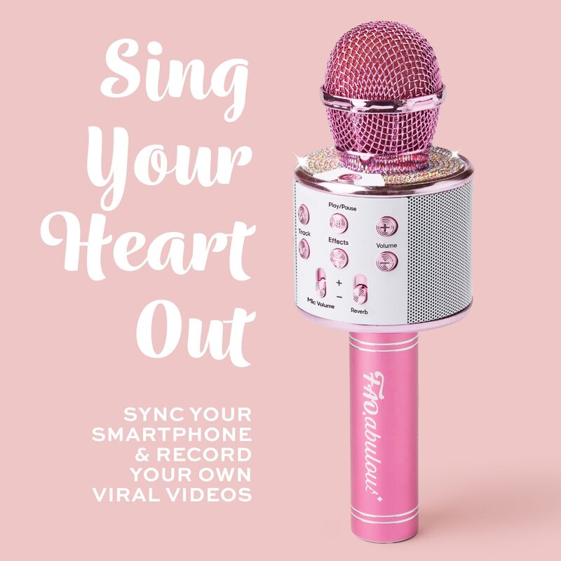 ThreeSixty Μικρόφωνο Karaoke Bluetooth Ροζ (1103021860) φωτογραφία