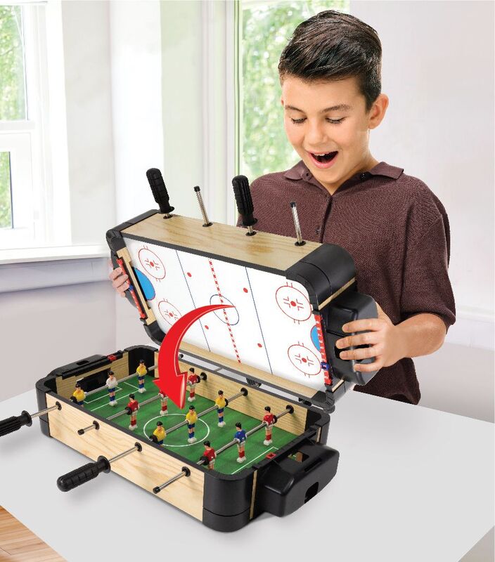 MAM Ξύλινο Ποδοσφαιράκι & Air Hockey Tabletop 2 In 1 (MA3150BH) φωτογραφία