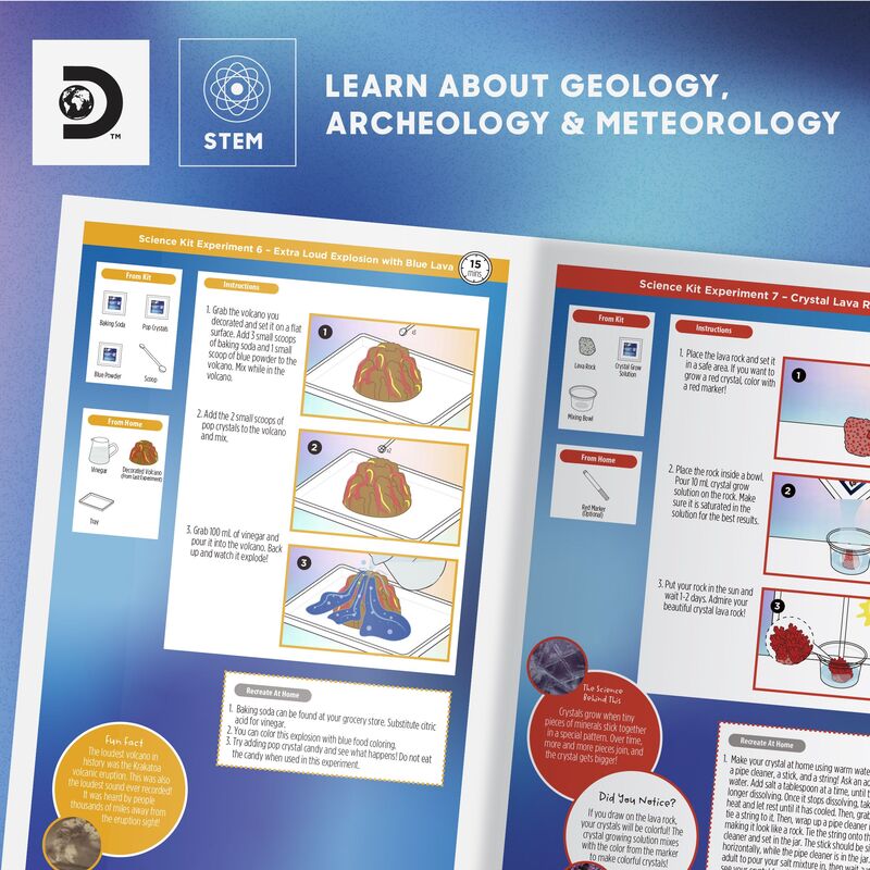 Discovery Diy Kit Ηφαιστείου Planet Earth 25τμχ (1423022520) - φωτογραφία 3