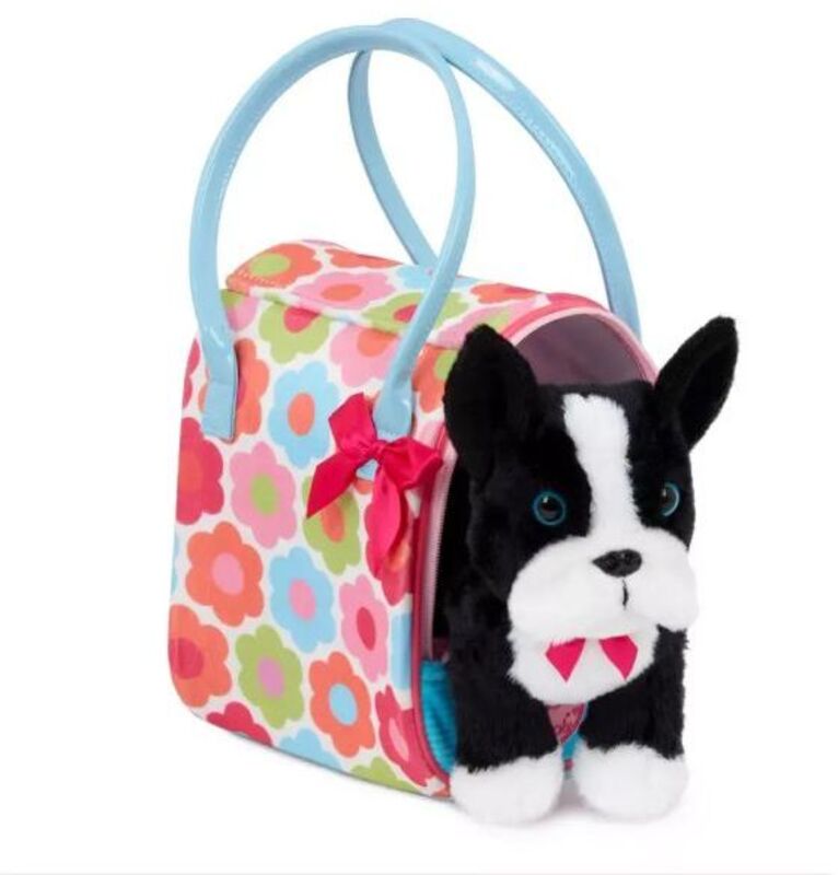 Pucci Pups Λούτρινο Σκυλάκι Boston Terrier & Τσάντα Μεταφοράς With Flower (ST8389Z) - φωτογραφία 2