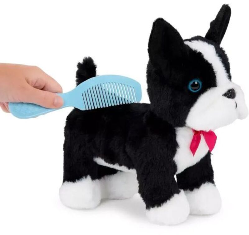 Pucci Pups Λούτρινο Σκυλάκι Boston Terrier & Τσάντα Μεταφοράς With Flower (ST8389Z) - φωτογραφία 3
