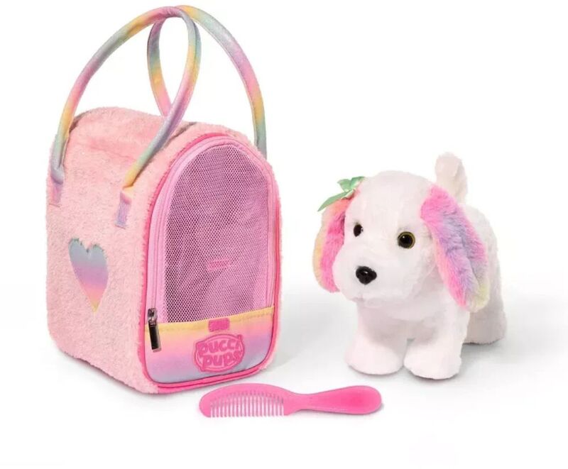 Our Generation PP Pups Λούτρινο Σκυλάκι Maltese & Τσάντα Μεταφοράς Sparkly (ST8464Z)