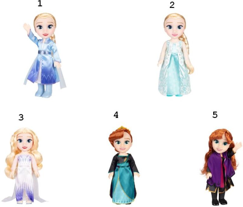 JP Disney Frozen Franchise Doll-5 Σχέδια (217144-V1) - φωτογραφία 2