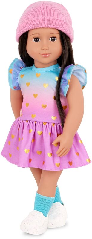 Our Generation Ενδυμασία Edgy Style With Heart Print Dress (BD30529Z) - φωτογραφία 3