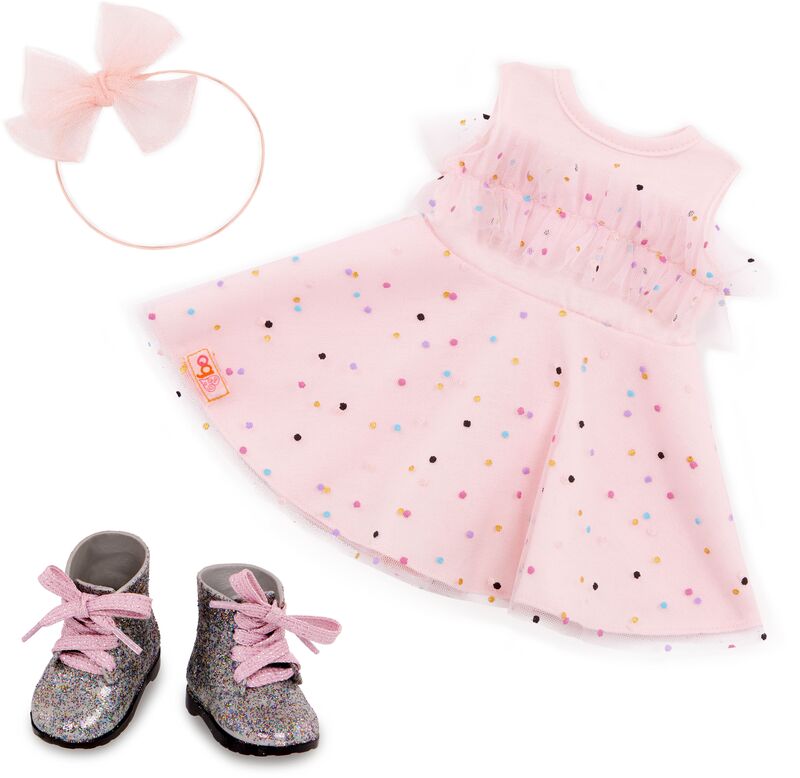 Our Generation Ενδυμασία Girly Dress With Boots (BD30535Z)