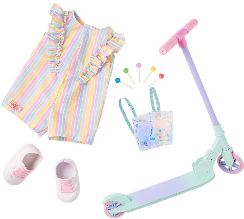 Our Generation Ενδυμασία Deluxe Scooter With Lollipop (BD30556Z)