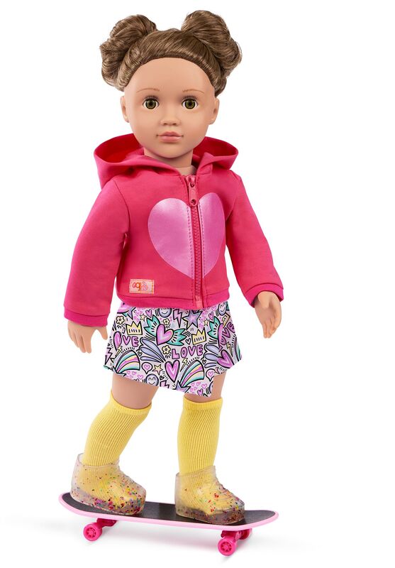 Our Generation Ενδυμασία Deluxe With Hoodie & Skateboard (BD30568Z) - φωτογραφία 3