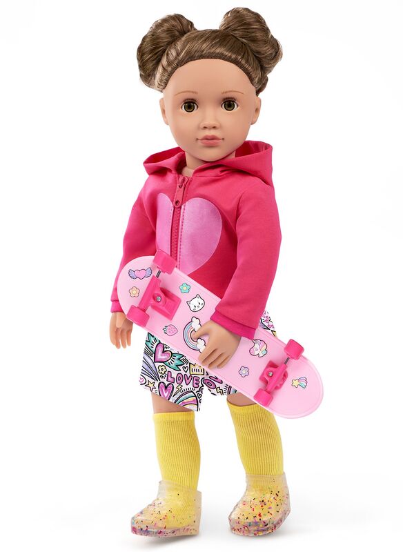Our Generation Ενδυμασία Deluxe With Hoodie & Skateboard (BD30568Z) - φωτογραφία 4