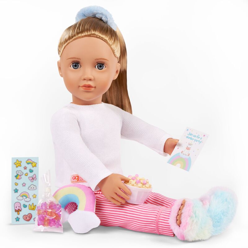 Our Generation Ενδυμασία Deluxe Pijama With Rainbow Pillow (BD30572Z) - φωτογραφία 3