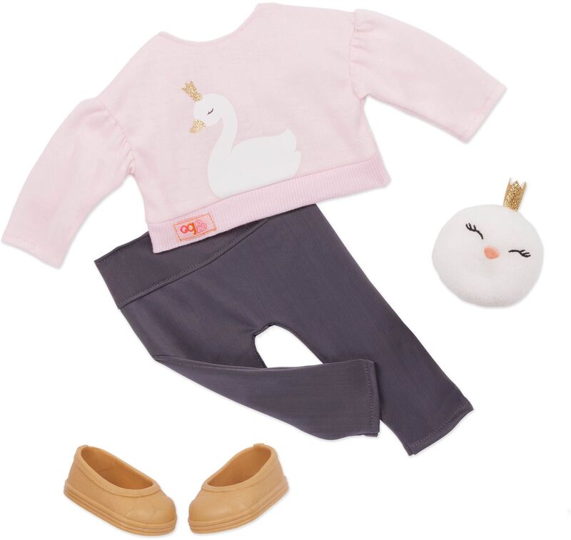 Our Generation Κούκλα Eliana With Sweater & Plash Swan (BD31466Z) - φωτογραφία 3