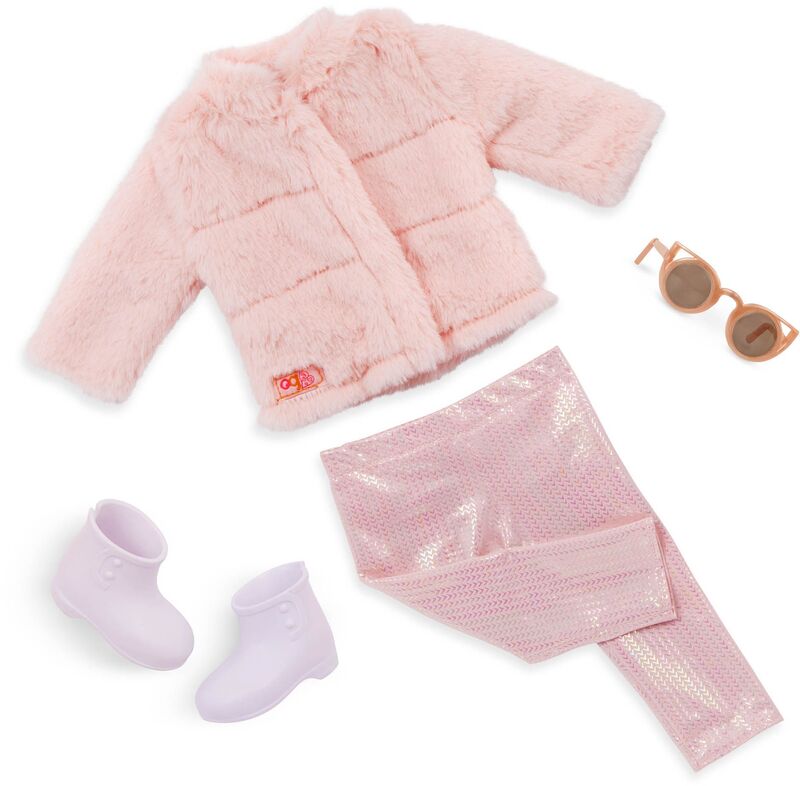 Our Generation Κούκλα Ava With Glamour Faux Fur Coat (BD31515Z) - φωτογραφία 4