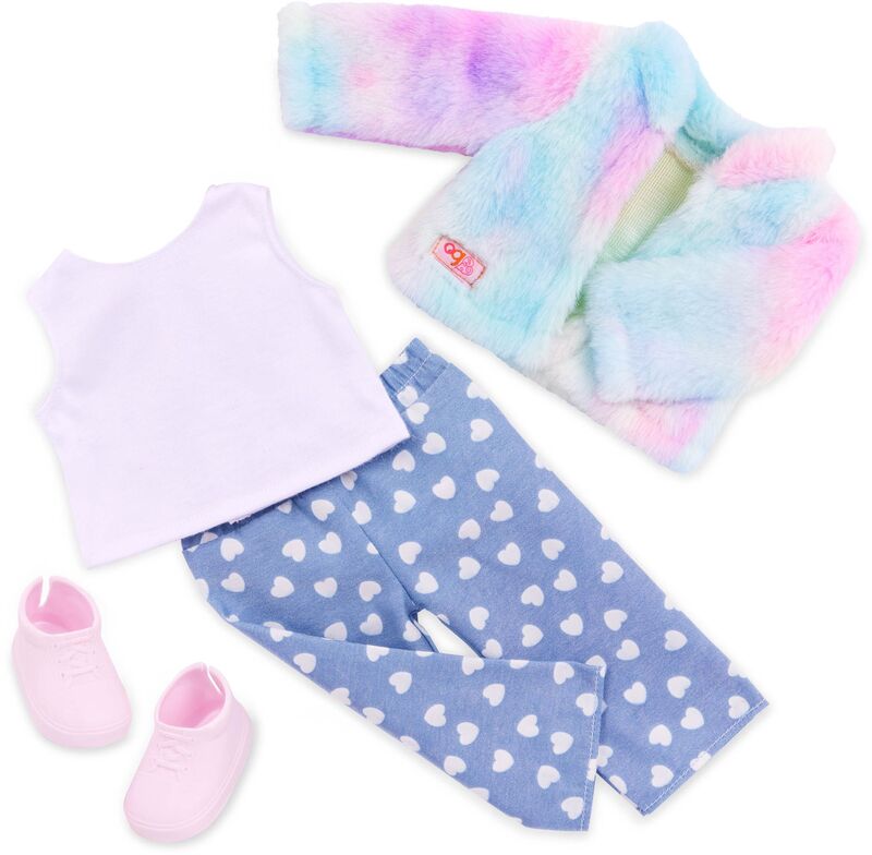 Our Generation Κούκλα Skylar With Rainbow Pup & Accessories Bow (BD31538) - φωτογραφία 5