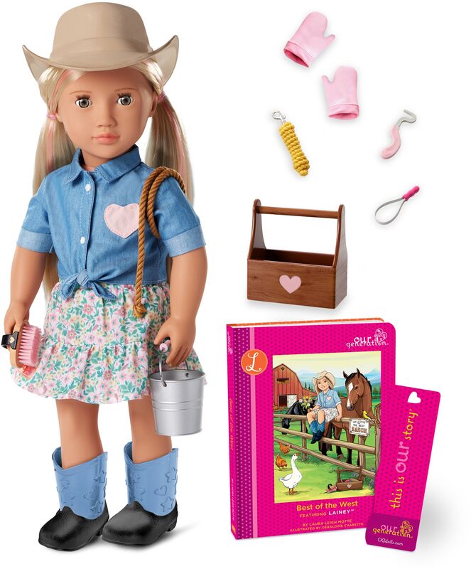 Our Generation Κούκλα Deluxe Lainey With Book (BD31594Z)