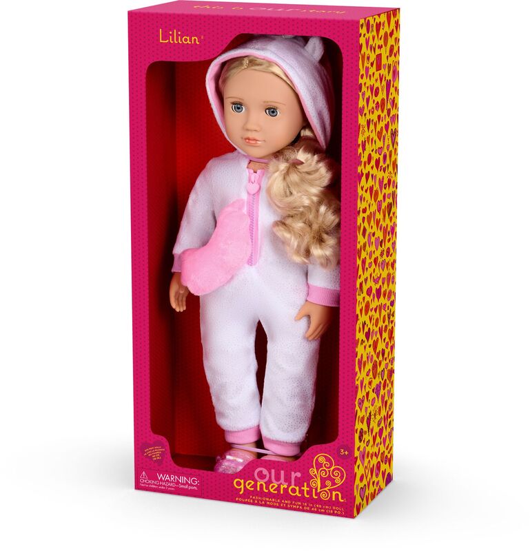 Our Generation Κούκλα Lilian With Unicorn Pijama (BD31719Z) - φωτογραφία 2