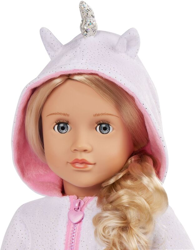 Our Generation Κούκλα Lilian With Unicorn Pijama (BD31719Z) - φωτογραφία 4